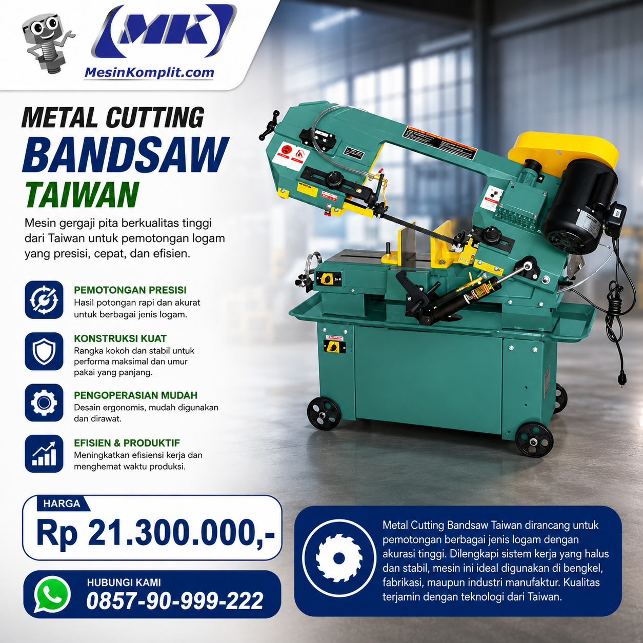 Bandsaw Pemotong Bes...